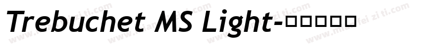 Trebuchet MS Light字体转换